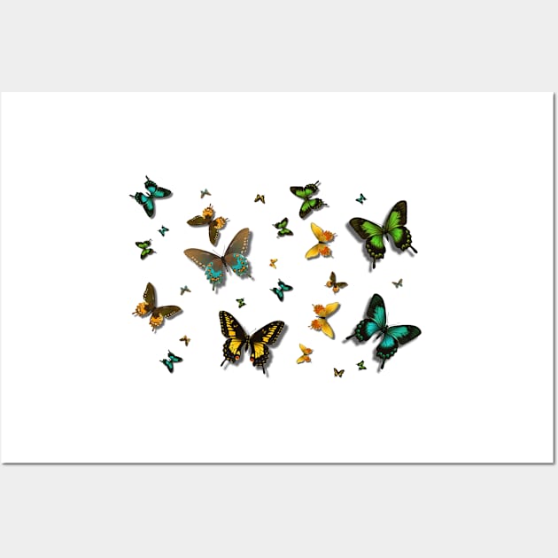 Beautiful Butterflies Butterfly Beauty Wall Art by PlanetMonkey